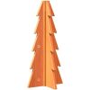 Julgran trä vaxbrun massiv furu vidaXL 49 cm – miniatyr 5