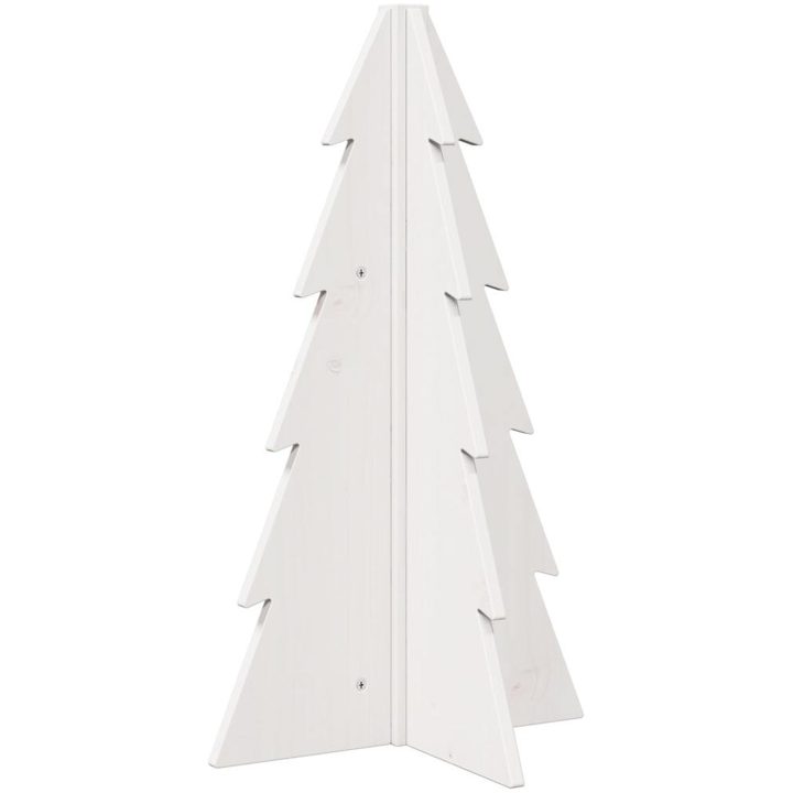Julgran trä vit massiv furu vidaXL 69.5 cm – bild 2