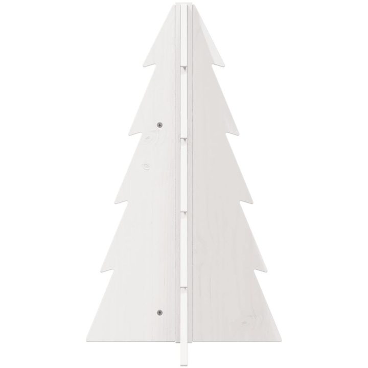 Julgran trä vit massiv furu vidaXL 69.5 cm – bild 3