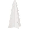 Julgran trä vit massiv furu vidaXL 69.5 cm – miniatyr 5