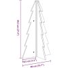 Julgran trä vit massiv furu vidaXL 69.5 cm – miniatyr 8