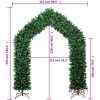 Julgransbåge grön 270 cm vidaXL 270 x 215 cm – miniatyr 7
