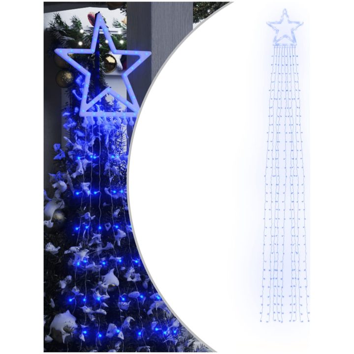 Julgransbelysning 320 LED blå 375 cm vidaXL – bild 2