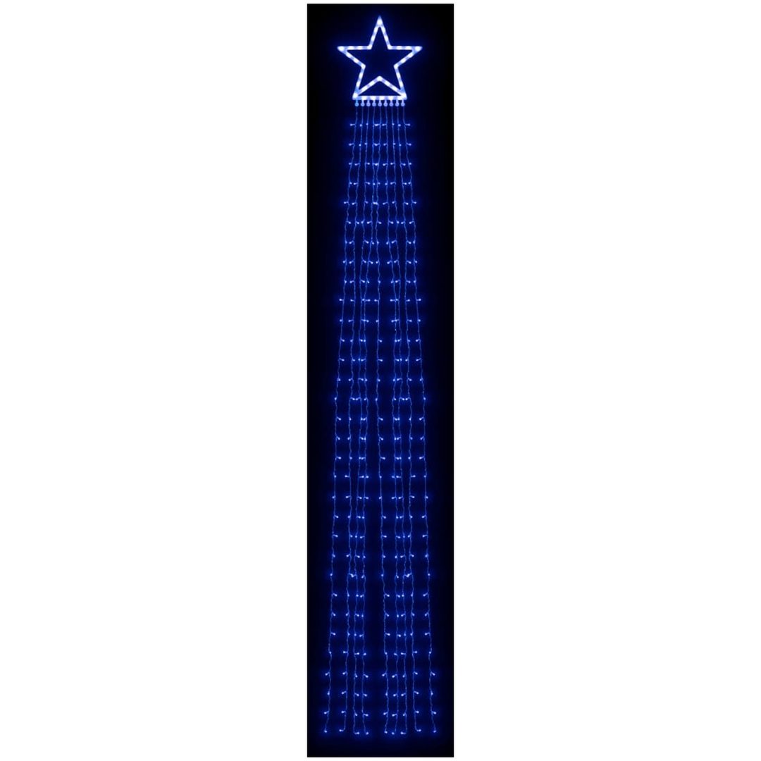 Julgransbelysning 320 LED blå 375 cm vidaXL – bild 3