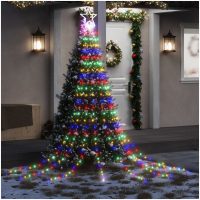 Julgransbelysning 320 LED färgglad 375 cm vidaXL