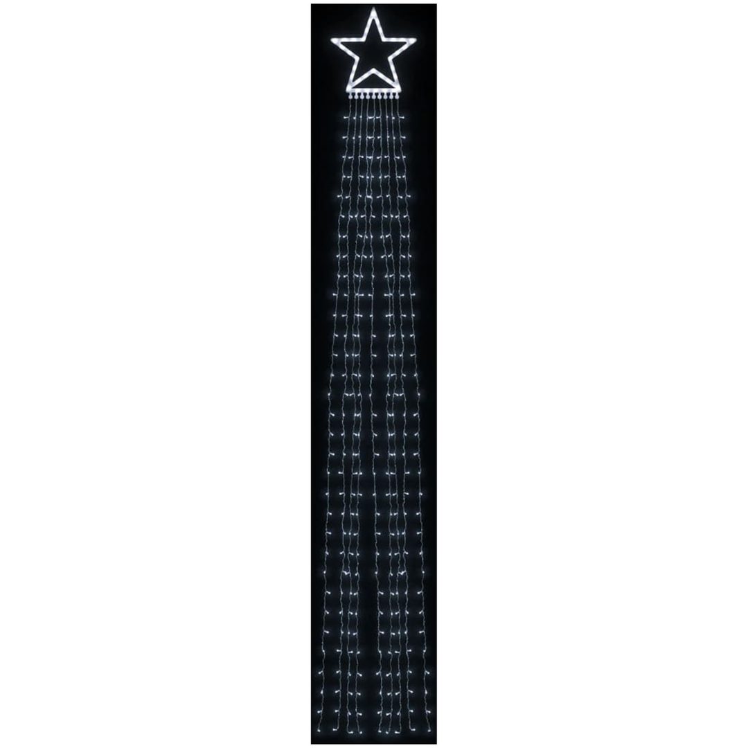 Julgransbelysning 320 LED kallvit 375 cm vidaXL – bild 3