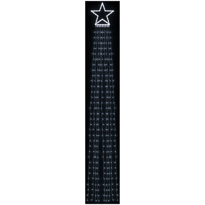 Julgransbelysning 320 LED kallvit 375 cm vidaXL – bild 3