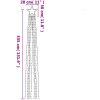 Julgransbelysning 320 LED kallvit 375 cm vidaXL – miniatyr 10
