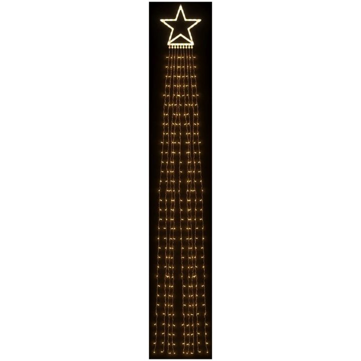 Julgransbelysning 320 LED varmvit 375 cm vidaXL – bild 3