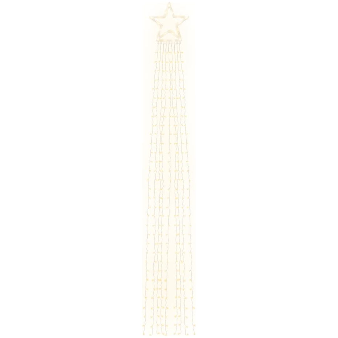 Julgransbelysning 320 LED varmvit 375 cm vidaXL – bild 4