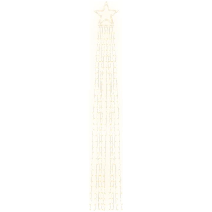 Julgransbelysning 320 LED varmvit 375 cm vidaXL – bild 4