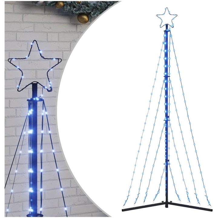Julgransbelysning 339 LEDs blå 187 cm vidaXL 187 cm – bild 2
