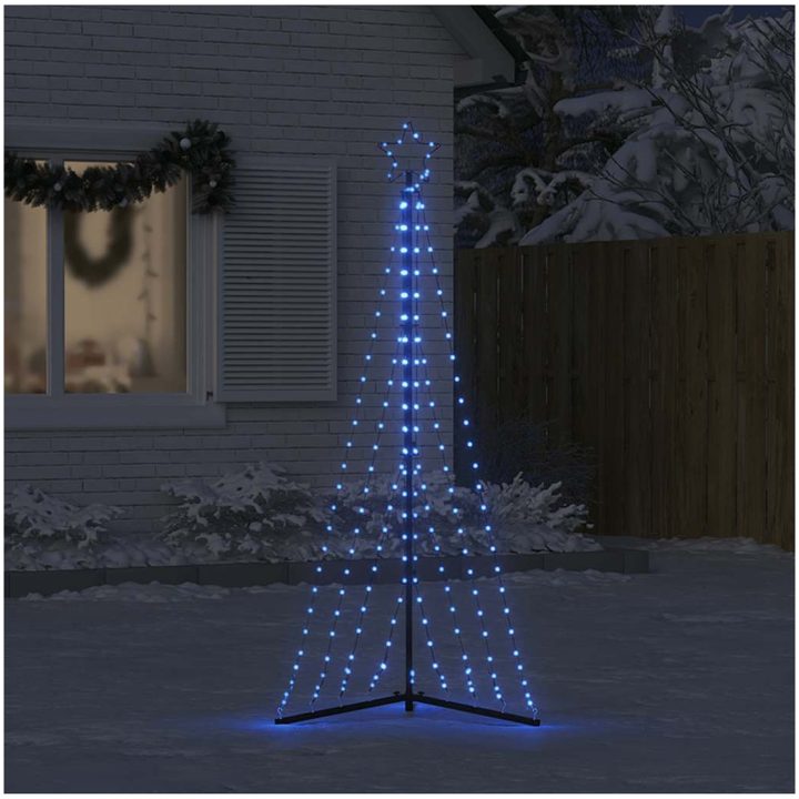 Julgransbelysning 339 LEDs blå 187 cm vidaXL 187 cm – bild 3