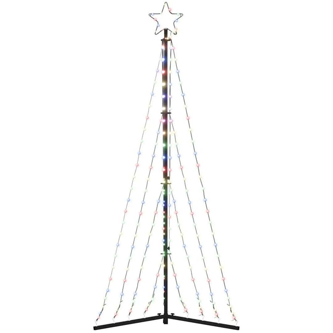 Julgransbelysning 339 LEDs färgglad 187 cm vidaXL 187 cm – bild 6