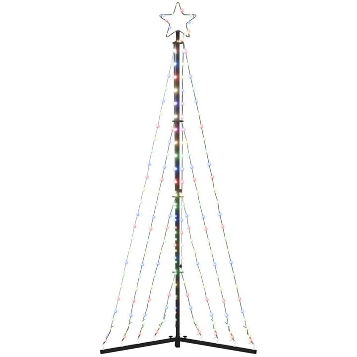 Julgransbelysning 339 LEDs färgglad 187 cm vidaXL 187 cm – bild 6