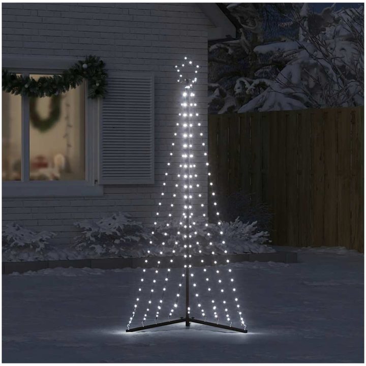 Julgransbelysning 339 LEDs kallvit 187 cm vidaXL 187 cm – bild 3
