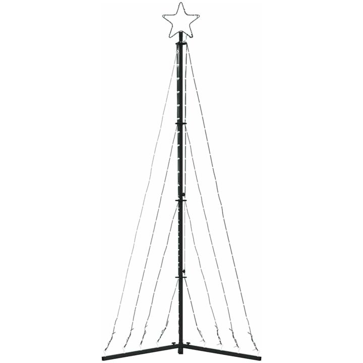Julgransbelysning 339 LEDs kallvit 187 cm vidaXL 187 cm – bild 5