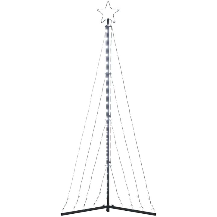 Julgransbelysning 339 LEDs kallvit 187 cm vidaXL 187 cm – bild 6