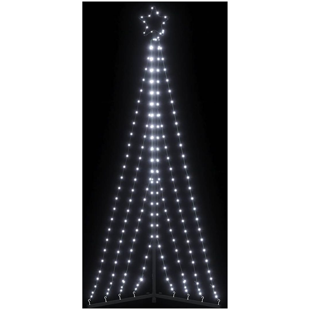 Julgransbelysning 339 LEDs kallvit 187 cm vidaXL 187 cm