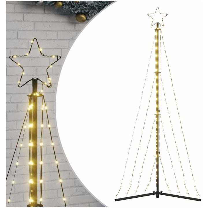 Julgransbelysning 339 LEDs varmvit 187 cm vidaXL 187 cm – bild 2