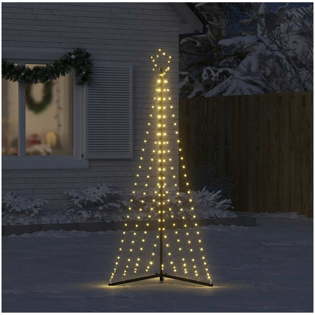 Julgransbelysning 339 LEDs varmvit 187 cm vidaXL 187 cm – bild 3