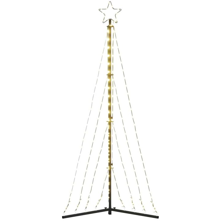 Julgransbelysning 339 LEDs varmvit 187 cm vidaXL 187 cm – bild 6