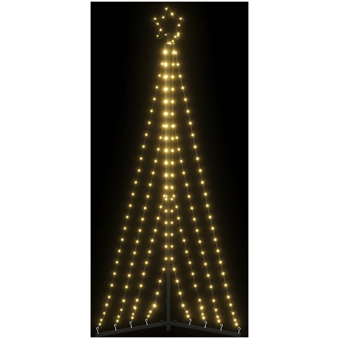 Julgransbelysning 339 LEDs varmvit 187 cm vidaXL 187 cm