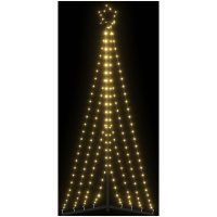 Julgransbelysning 339 LEDs varmvit 187 cm vidaXL
