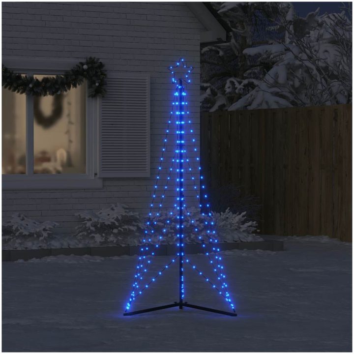 Julgransbelysning 363 LEDs blå 182 cm vidaXL 182 cm – bild 3