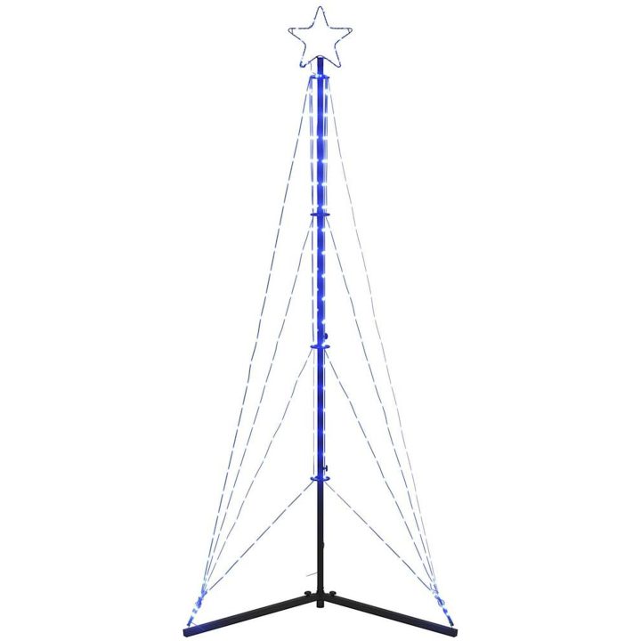 Julgransbelysning 363 LEDs blå 182 cm vidaXL 182 cm – bild 4