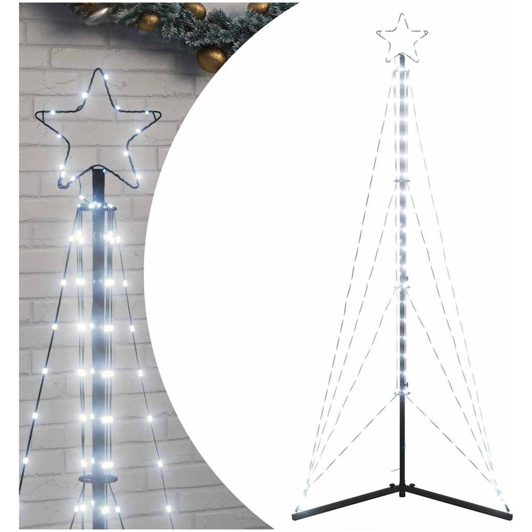 Julgransbelysning 363 LEDs kallvit 182 cm vidaXL 182 cm – bild 2