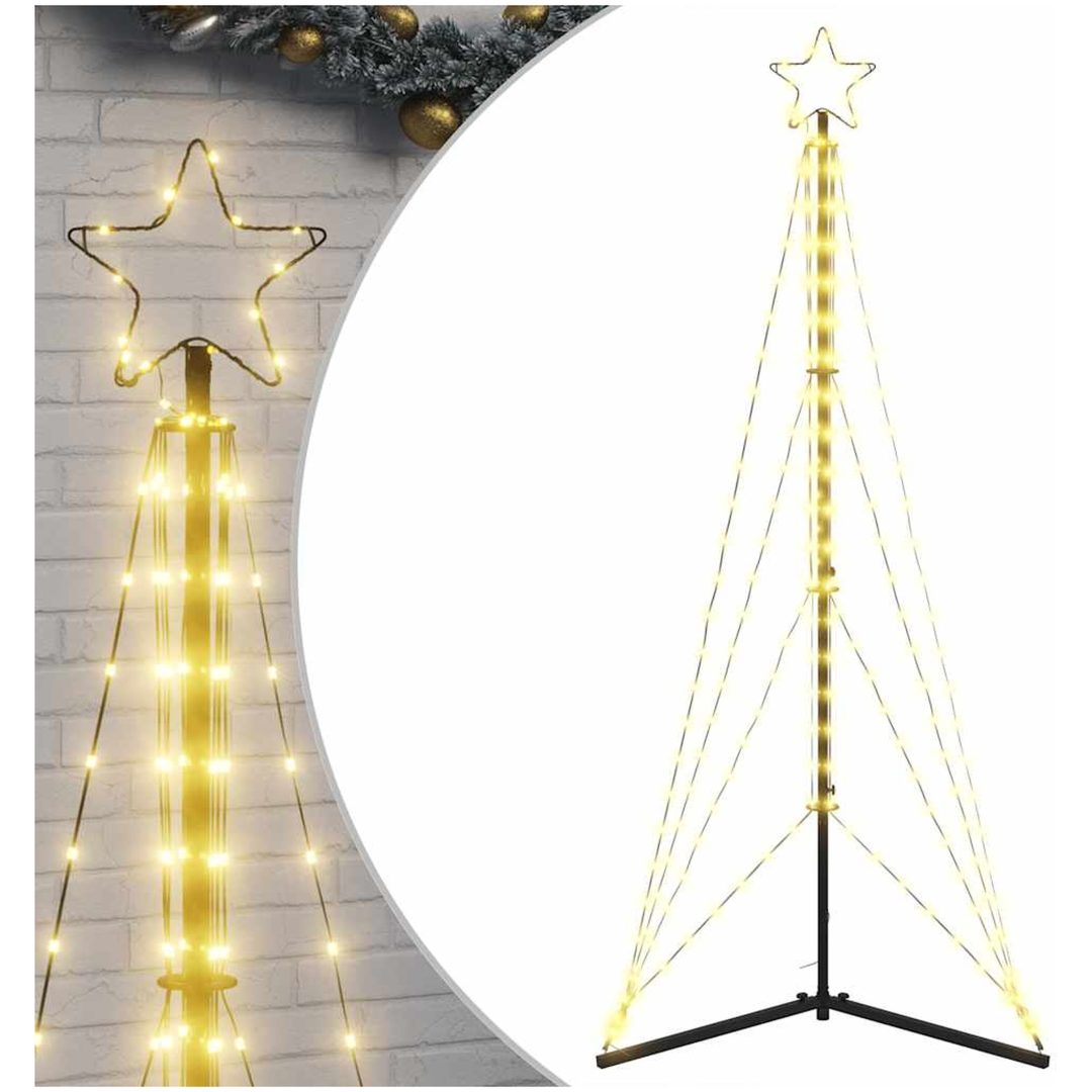 Julgransbelysning 363 LEDs varmvit 182 cm vidaXL 182 cm – bild 2
