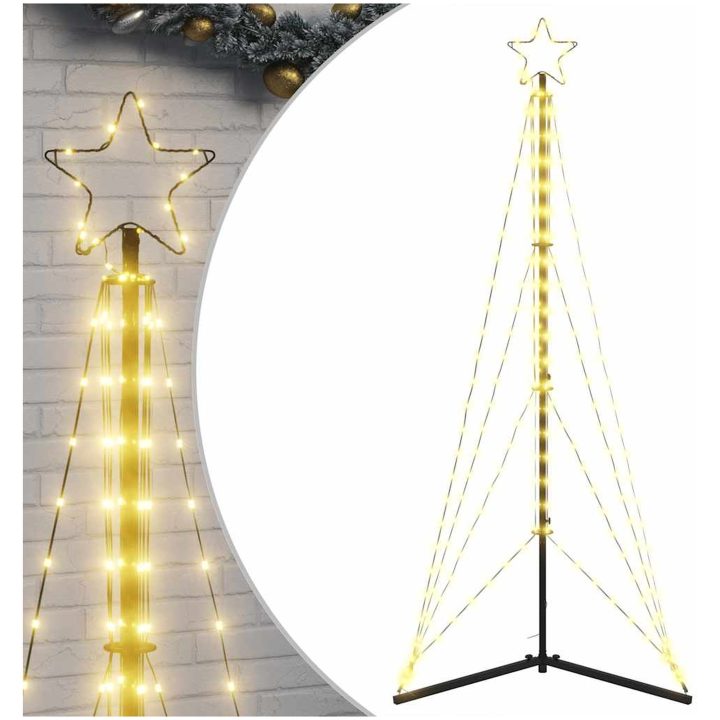 Julgransbelysning 363 LEDs varmvit 182 cm vidaXL 182 cm – bild 2