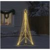 Julgransbelysning 363 LEDs varmvit 182 cm vidaXL 182 cm – miniatyr 3