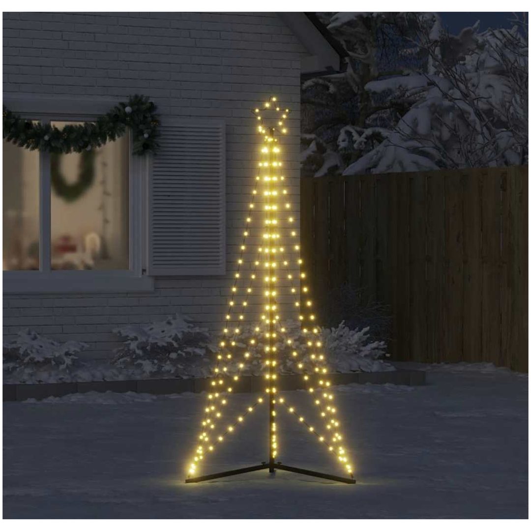 Julgransbelysning 363 LEDs varmvit 182 cm vidaXL 182 cm – bild 3