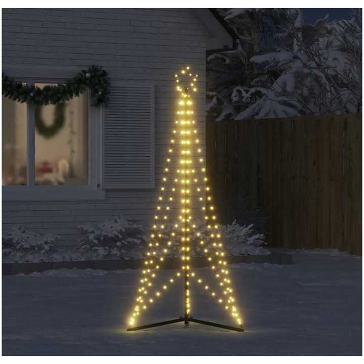 Julgransbelysning 363 LEDs varmvit 182 cm vidaXL 182 cm – bild 3