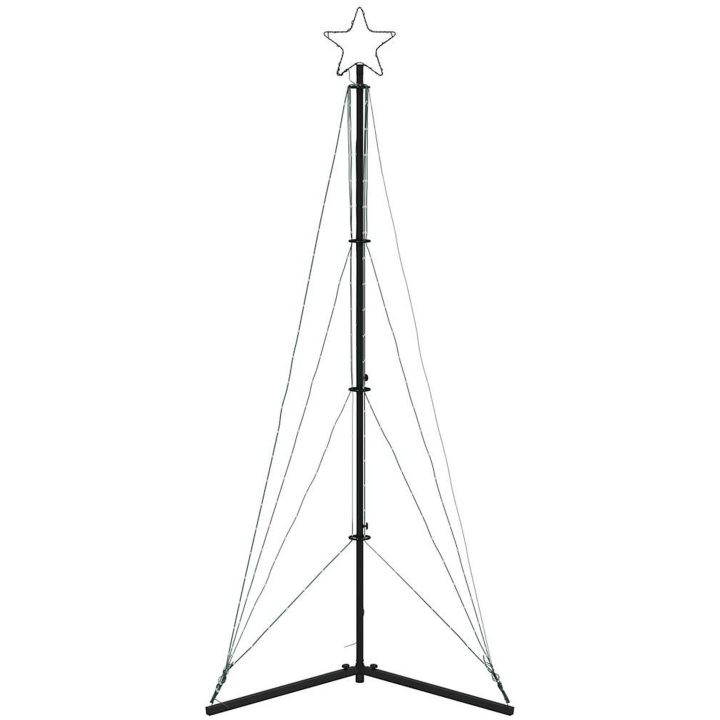 Julgransbelysning 363 LEDs varmvit 182 cm vidaXL 182 cm – bild 5