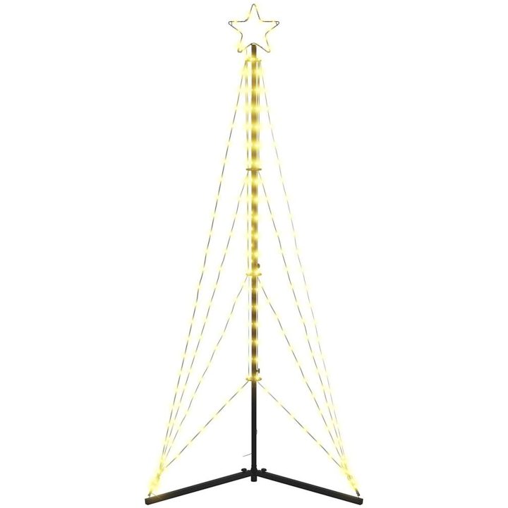 Julgransbelysning 363 LEDs varmvit 182 cm vidaXL 182 cm – bild 6