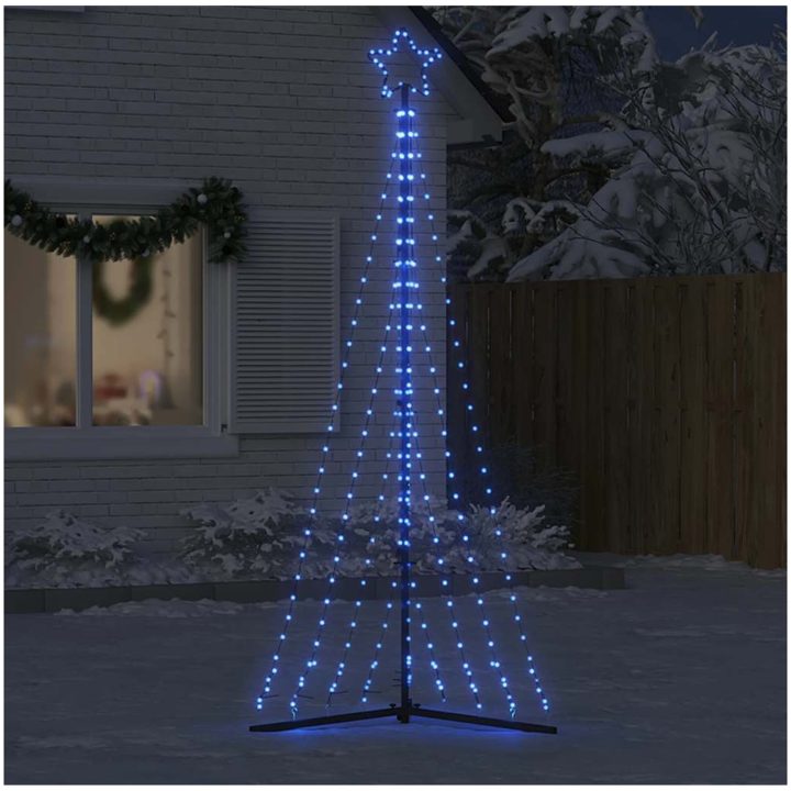 Julgransbelysning 447 LEDs blå 249 cm vidaXL 249 cm – bild 3