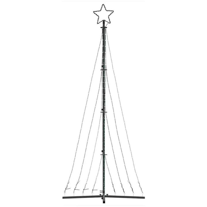 Julgransbelysning 447 LEDs blå 249 cm vidaXL 249 cm – bild 5