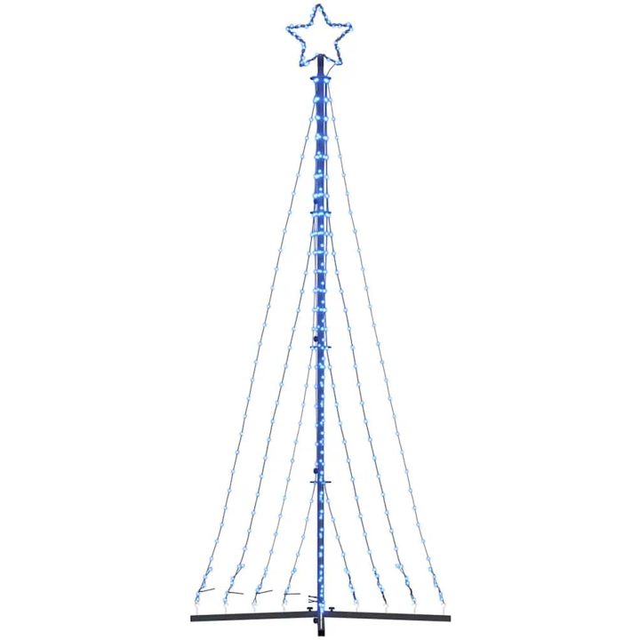 Julgransbelysning 447 LEDs blå 249 cm vidaXL 249 cm – bild 6