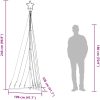 Julgransbelysning 447 LEDs färgglad 249 cm vidaXL 249 cm – miniatyr 12
