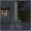 Julgransbelysning 447 LEDs färgglad 249 cm vidaXL 249 cm – miniatyr 3