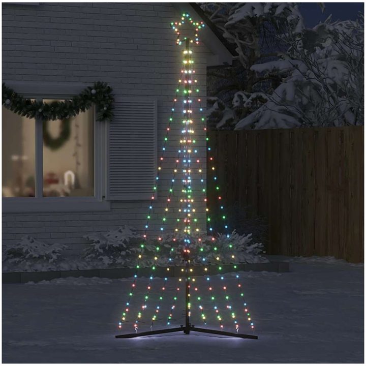 Julgransbelysning 447 LEDs färgglad 249 cm vidaXL 249 cm – bild 3