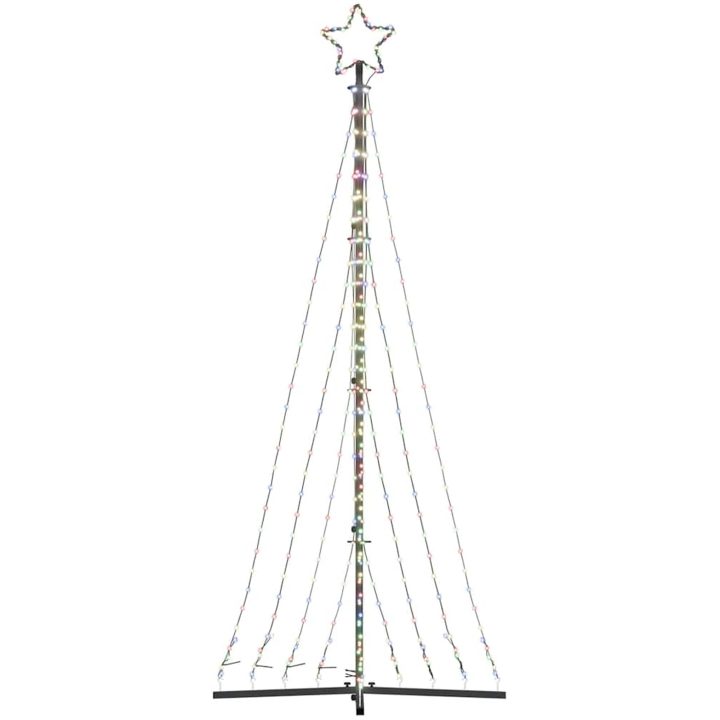 Julgransbelysning 447 LEDs färgglad 249 cm vidaXL 249 cm – bild 6