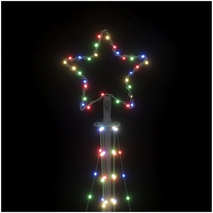 Julgransbelysning 447 LEDs färgglad 249 cm vidaXL 249 cm – bild 10