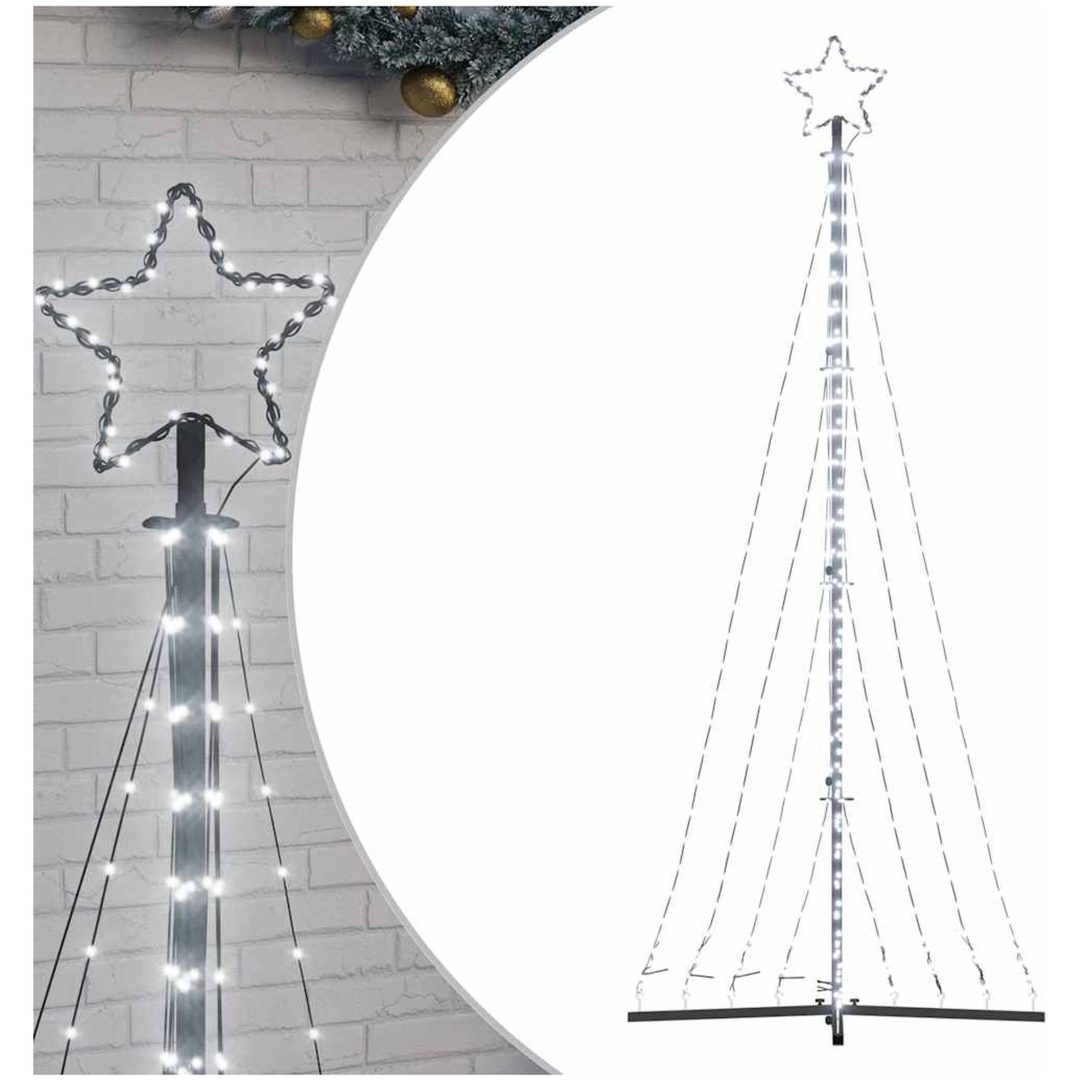 Julgransbelysning 447 LEDs kallvit 249 cm vidaXL 249 cm – bild 2