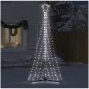 Julgransbelysning 447 LEDs kallvit 249 cm vidaXL 249 cm – miniatyr 3