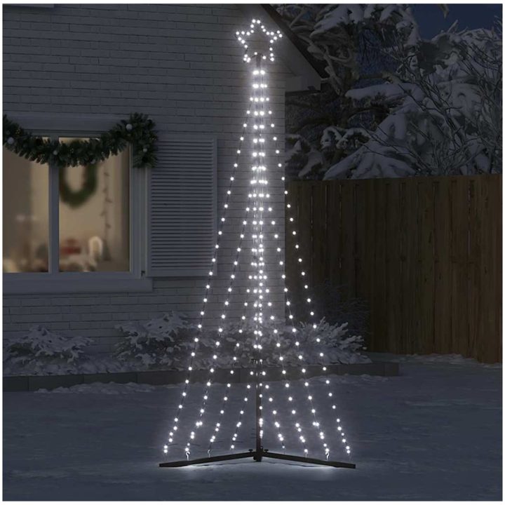 Julgransbelysning 447 LEDs kallvit 249 cm vidaXL 249 cm – bild 3