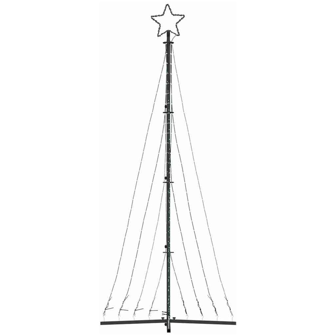 Julgransbelysning 447 LEDs kallvit 249 cm vidaXL 249 cm – bild 5
